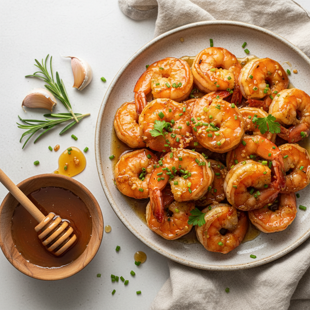 Honey Garlic Glazed Shrimp