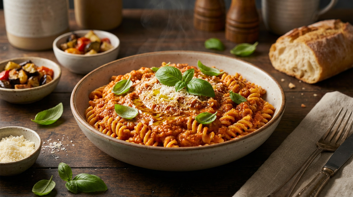 Hidden Veggie Tomato Pasta