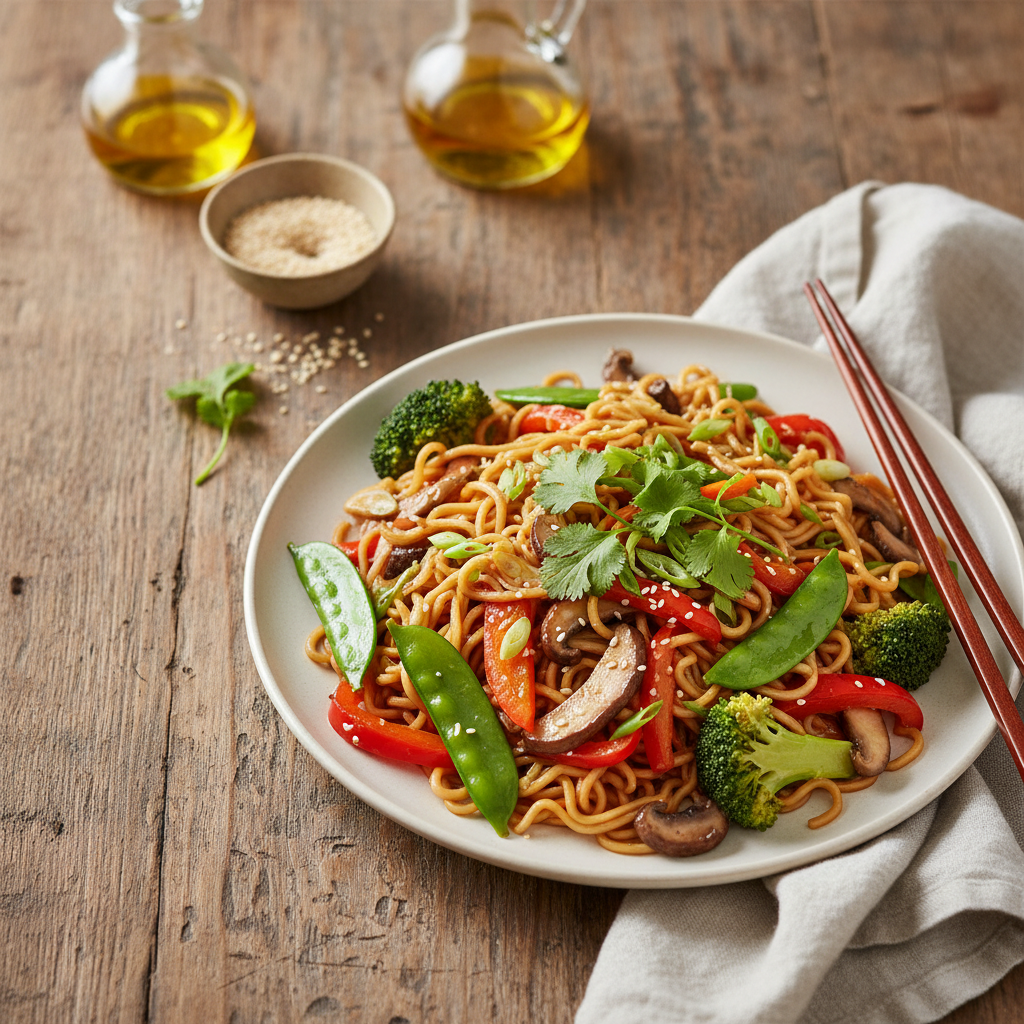 Instant Noodle Veggie Stir-fry