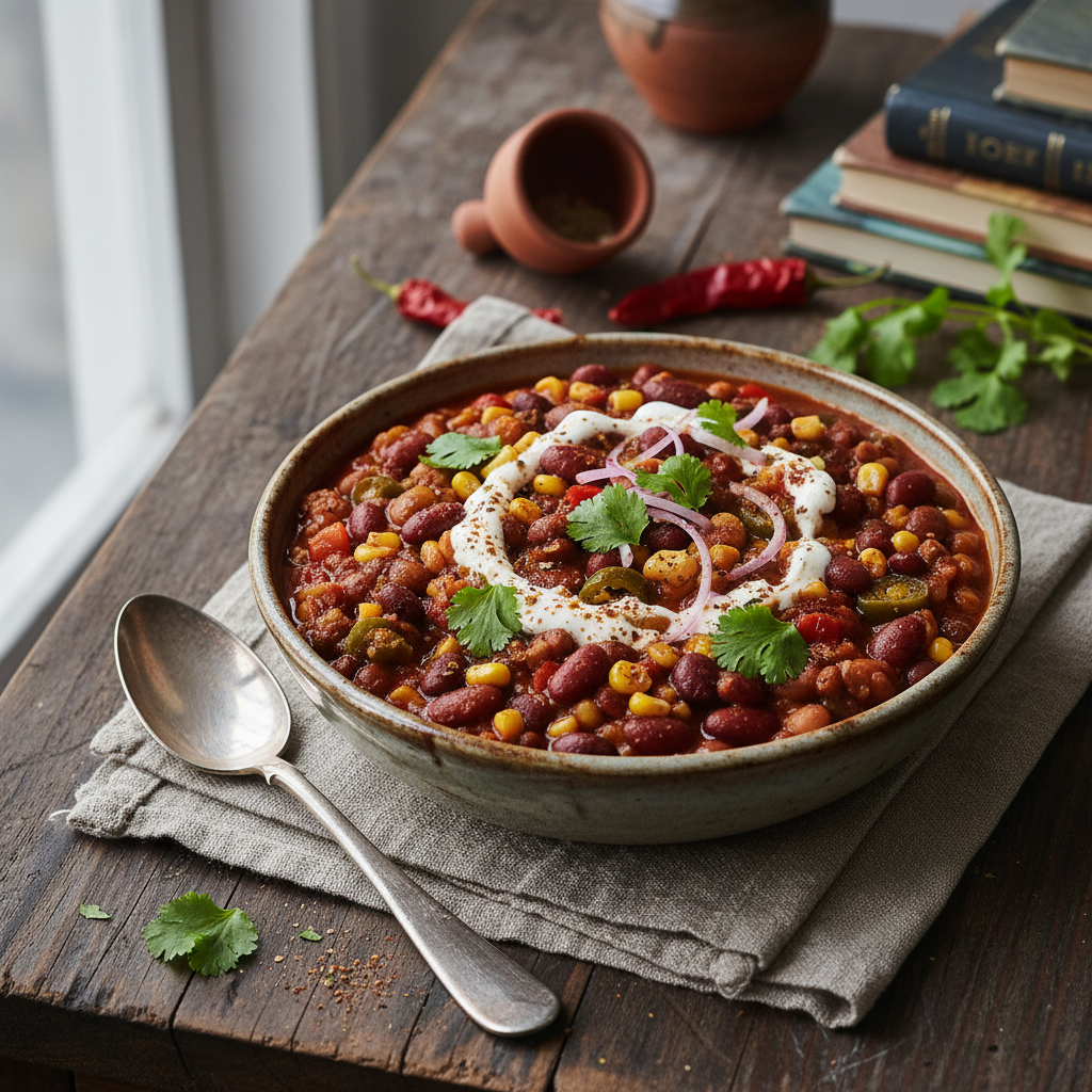 Three-Bean Vegetarian Chili