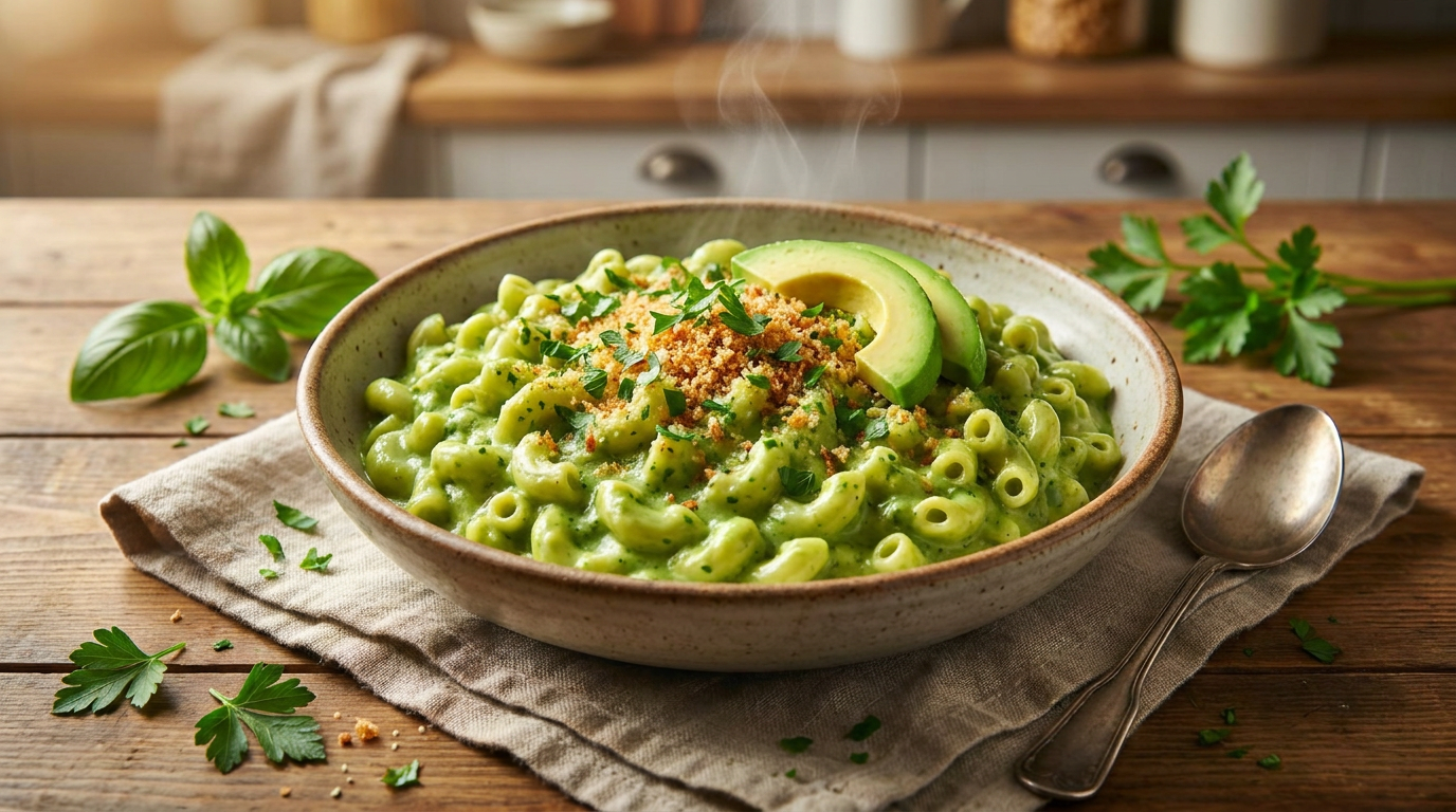 Creamy Green Mac & Cheese
