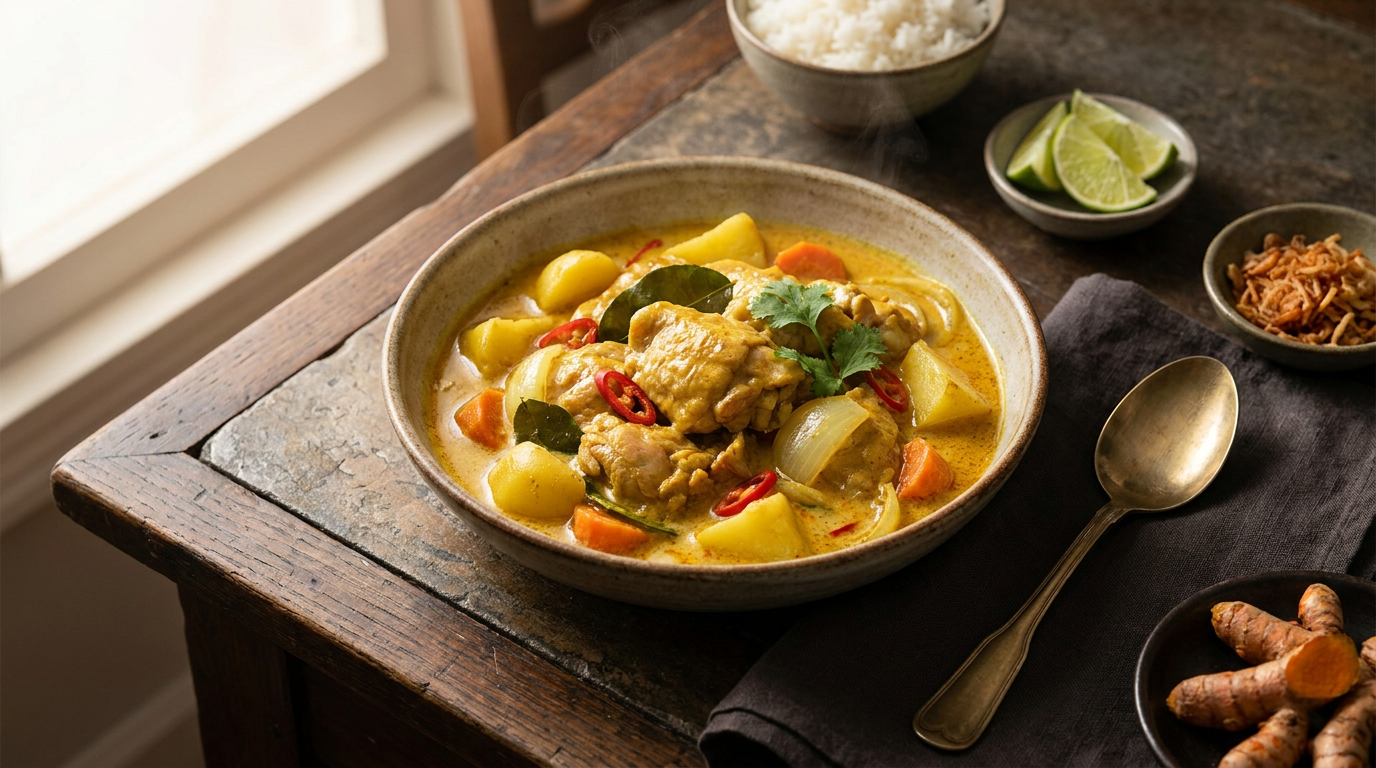 Thai Yellow Chicken Curry (Mild Heat, Big Flavor)