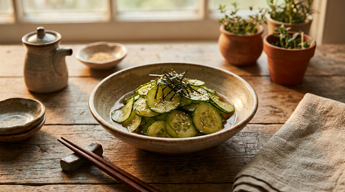 Japanese Cucumber Salad (Sunomono)