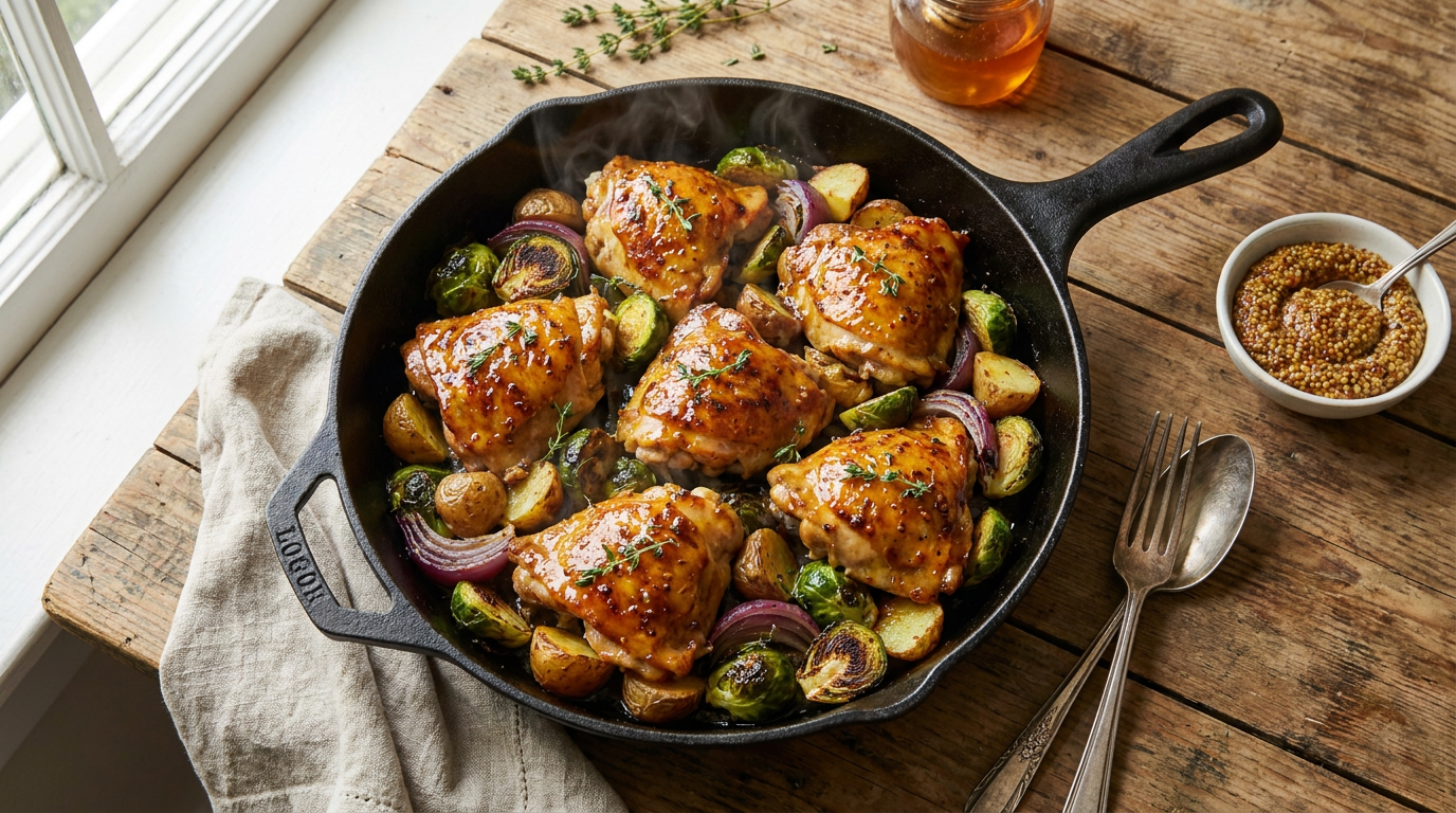 One-Pan Honey Mustard Chicken