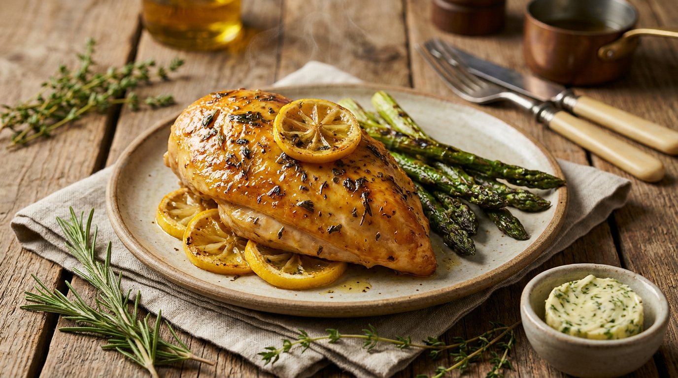 Lemon Herb Roasted Chicken Breast