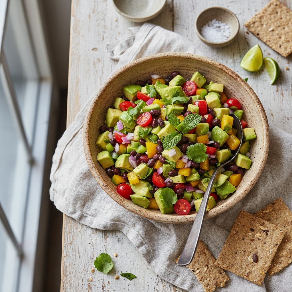 Avocado and Black Bean Salsa
