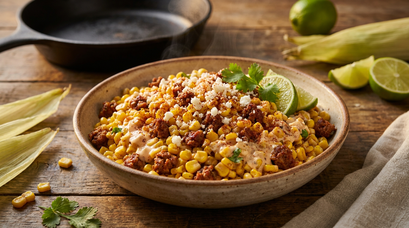 Esquites con Chorizo