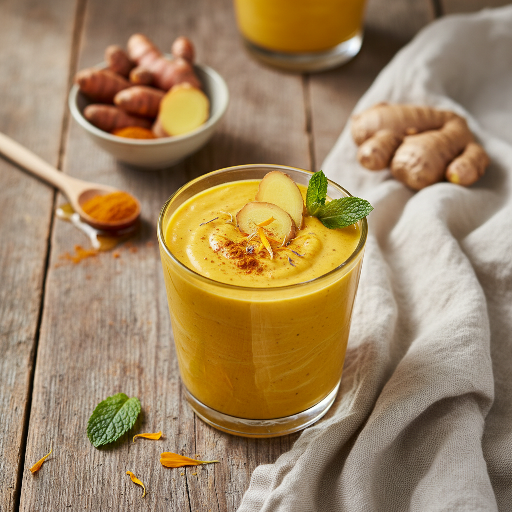 Turmeric Ginger Kefir Smoothie