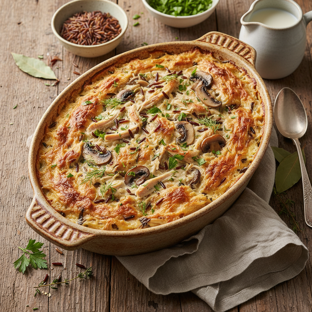 Creamy Chicken and Wild Rice Casserole