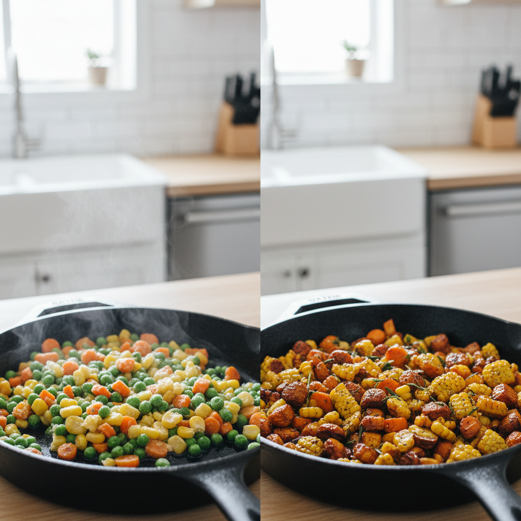 Forget Mushy Frozen Veggies — This Method Gets Them Crispy