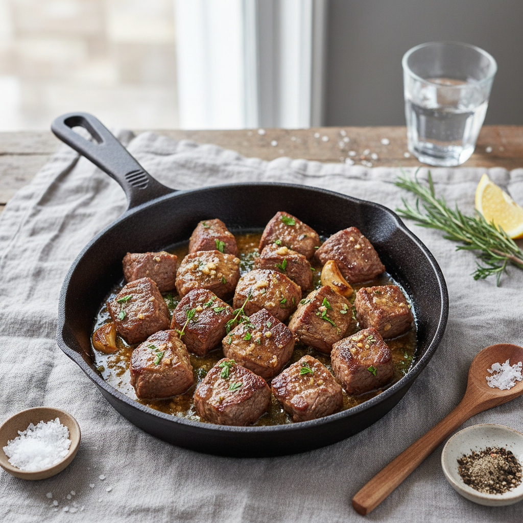Garlic Butter Steak Bites