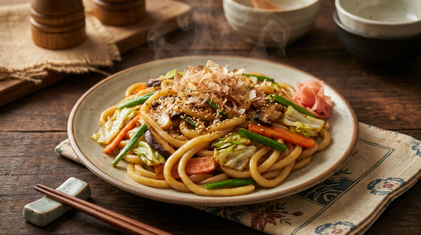 Yaki Udon (Stir-Fried Udon Noodles)