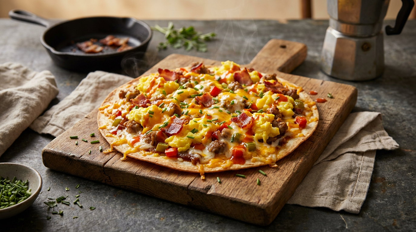 Hangover Helper Breakfast Pizza