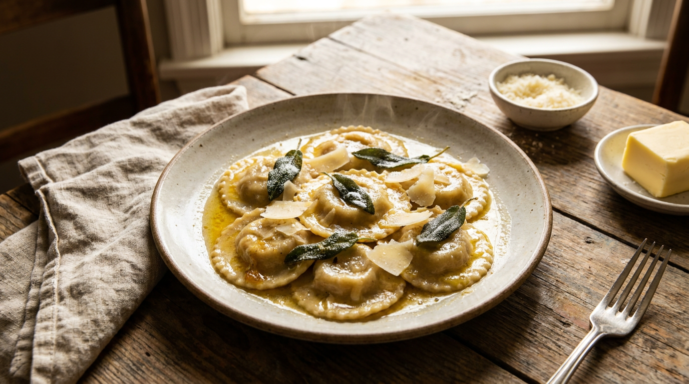 Brown Butter Sage Ravioli