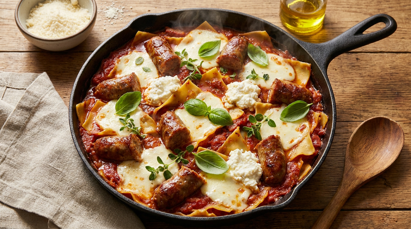 Deconstructed Lasagna Skillet