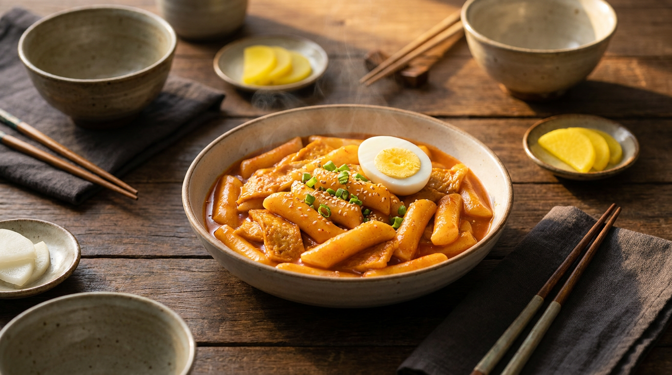Tteokbokki (Spicy Rice Cakes)