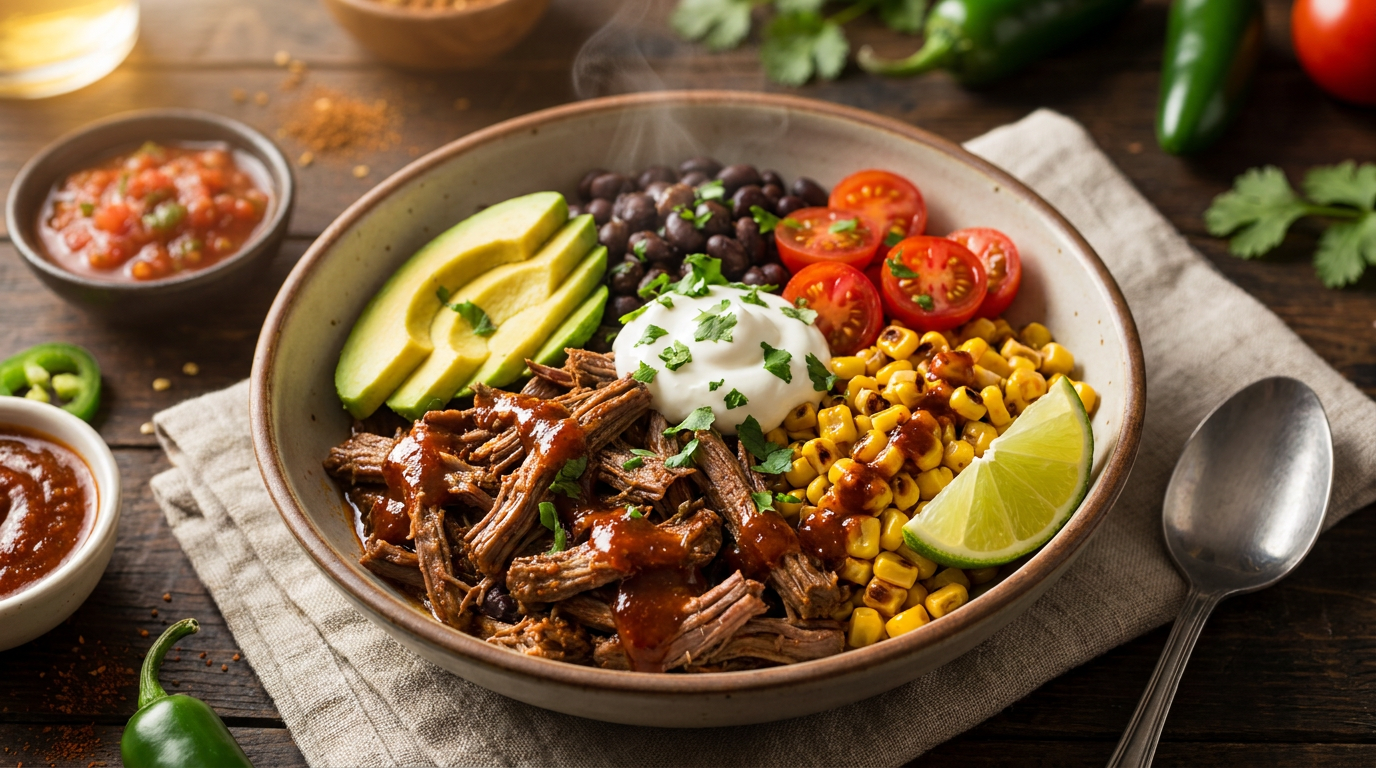 Beef and Black Bean Burrito Bowl