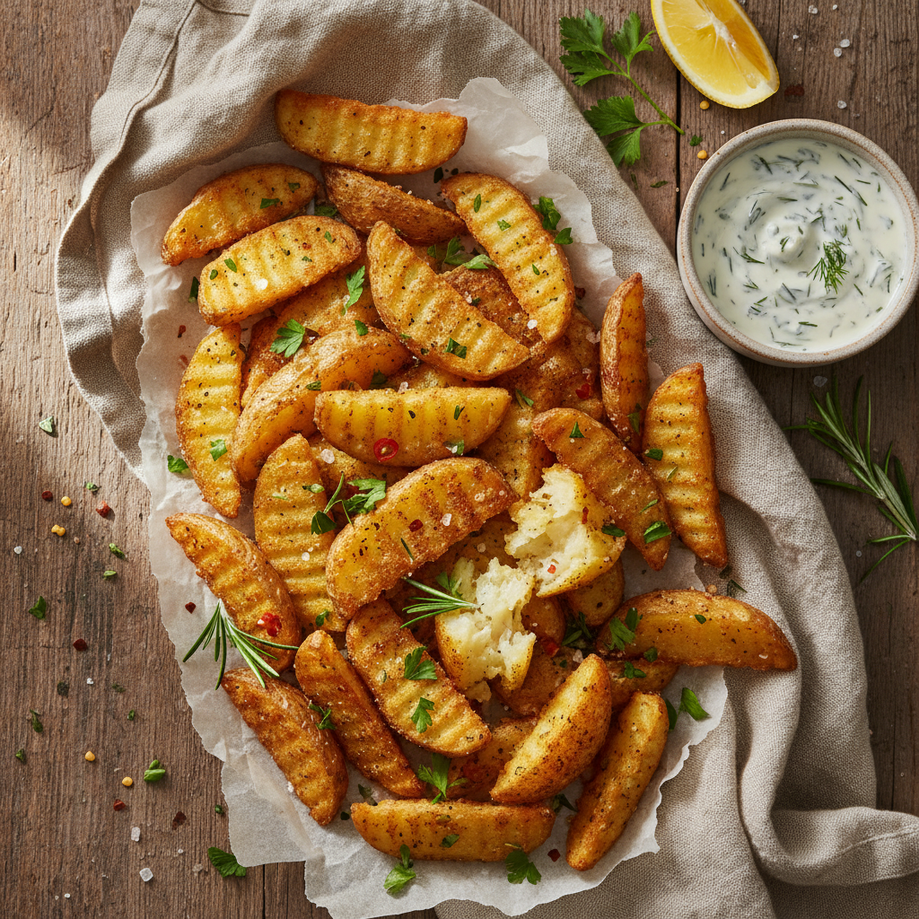 Crispy Potato Wedges