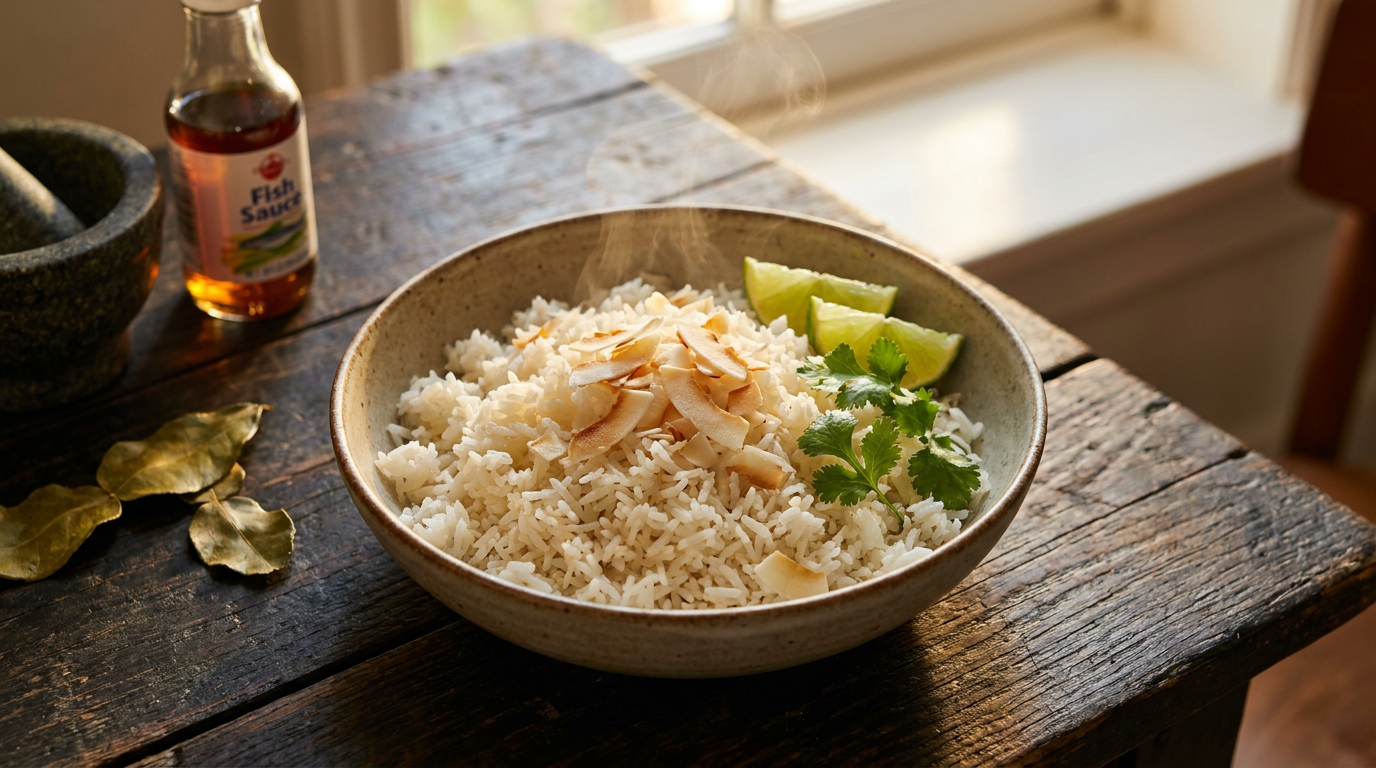 Coconut Rice Without the Gummy Bottom