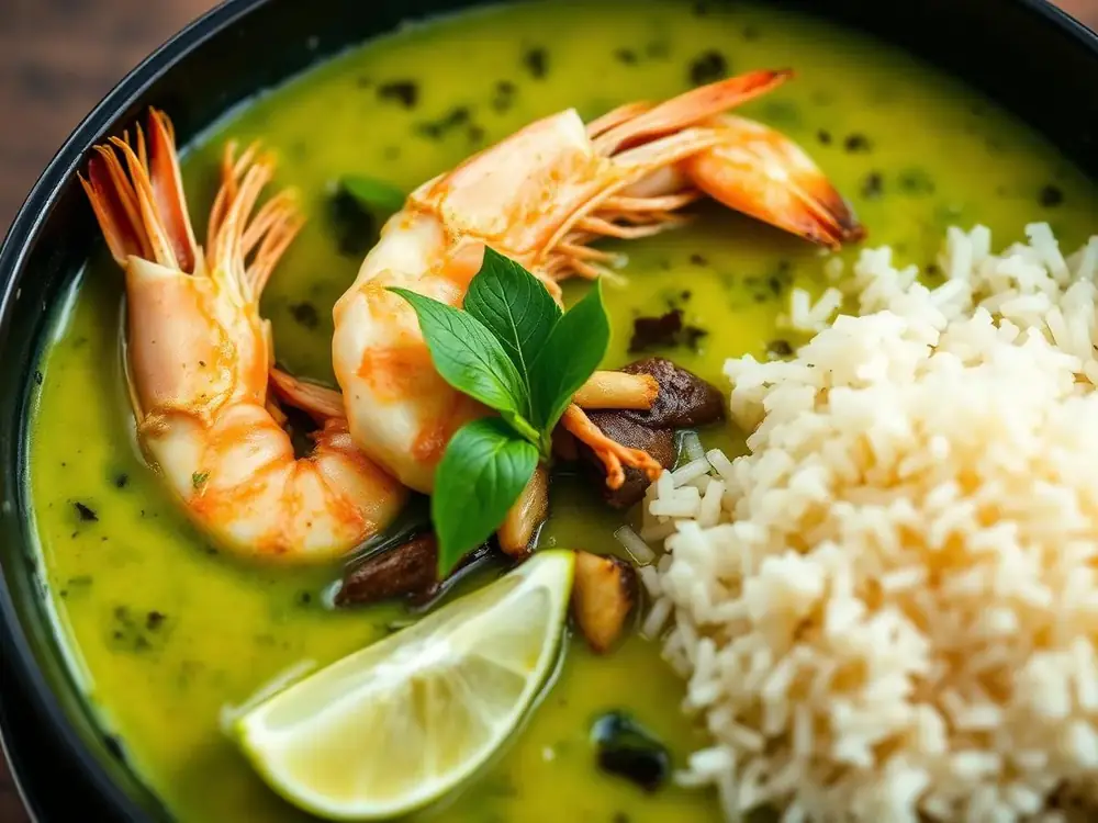 Thai Green Curry with Prawns — AI generated recipe