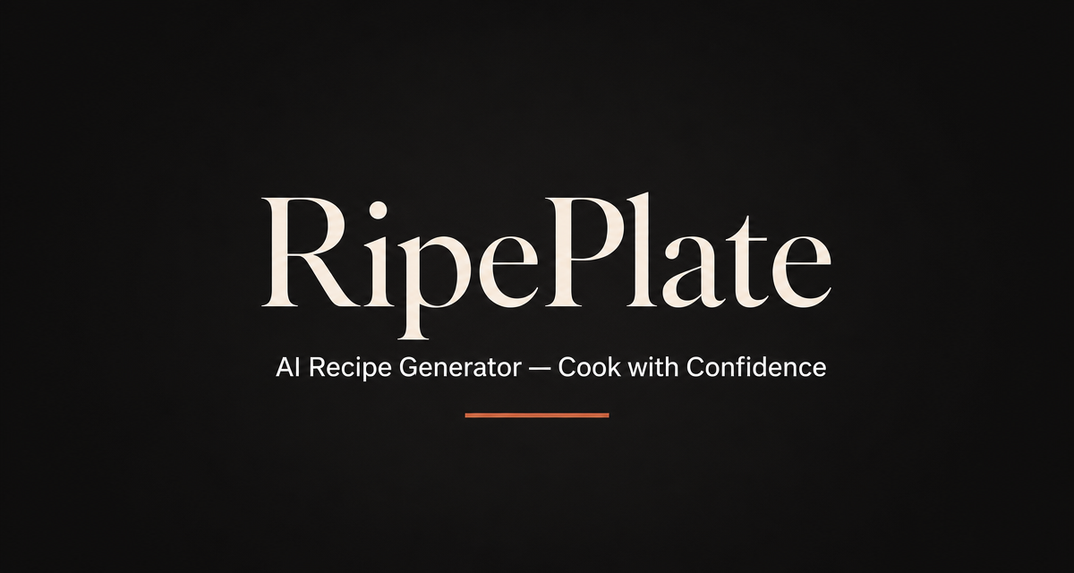 RipePlate — AI Recipe Generator